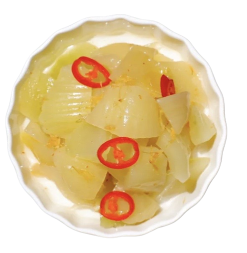 ผักกาดดองน้ำมันงา 3 รส 2