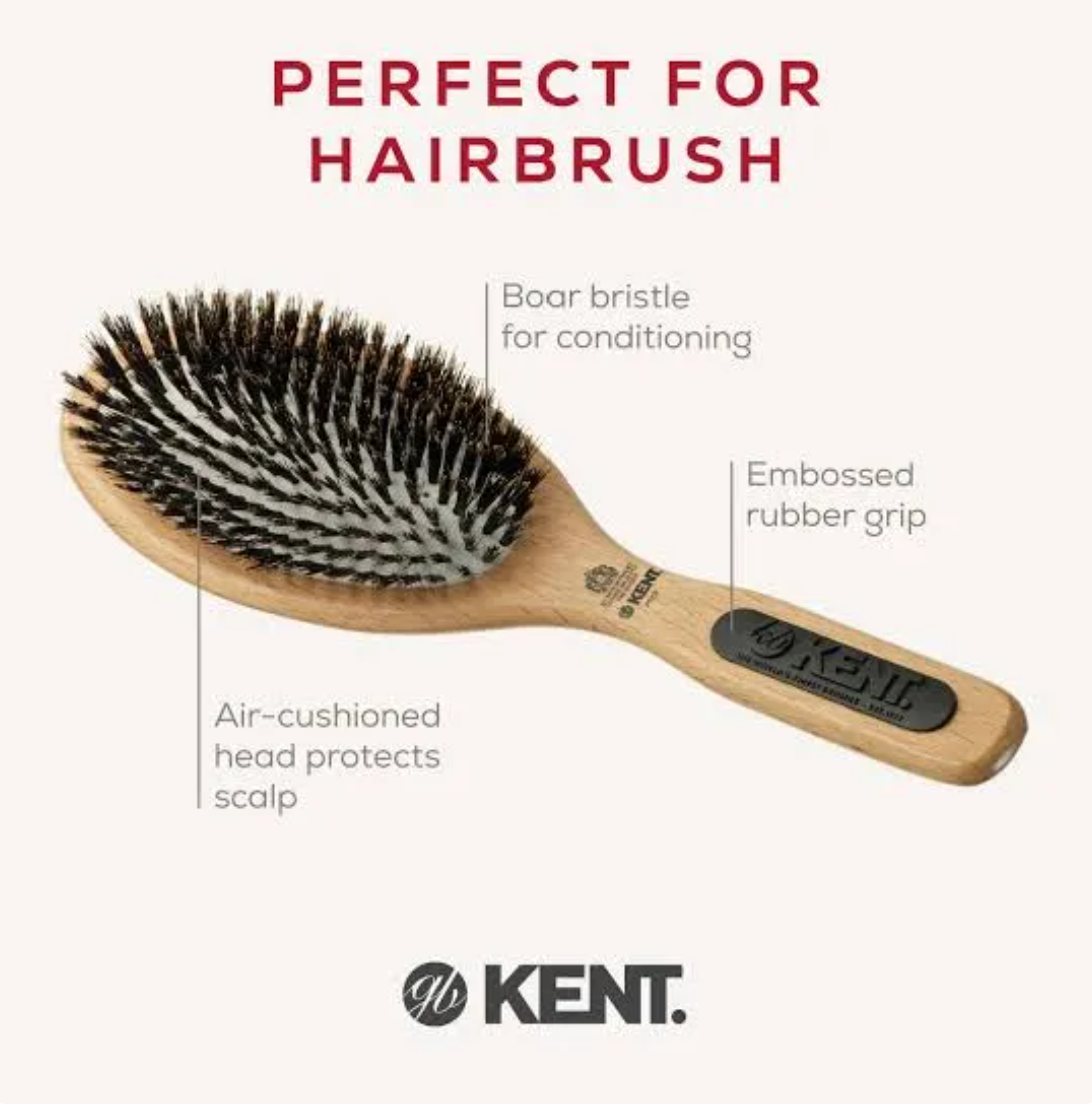 Perfect For Smoothing Large Cushion Bristle Brush แปรงขนหมูป่า 2