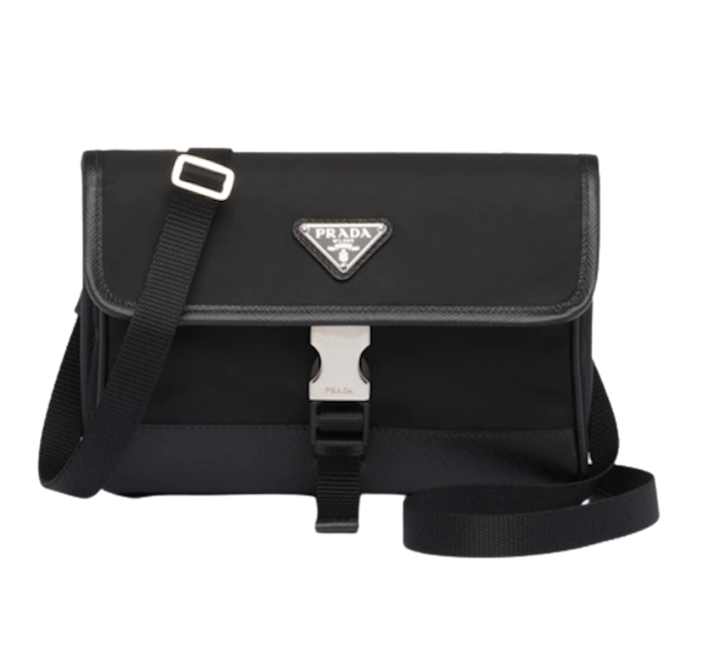 กระเป๋า PRADA ผู้ชาย รุ่น Nylon And Saffiano Leather Smartphone Case 5
