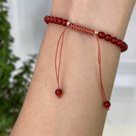 สร้อยข้อมืออัญมณีมงคล My Lucky Stars Bracelet with Carnelian (Orange Sapphire) 3