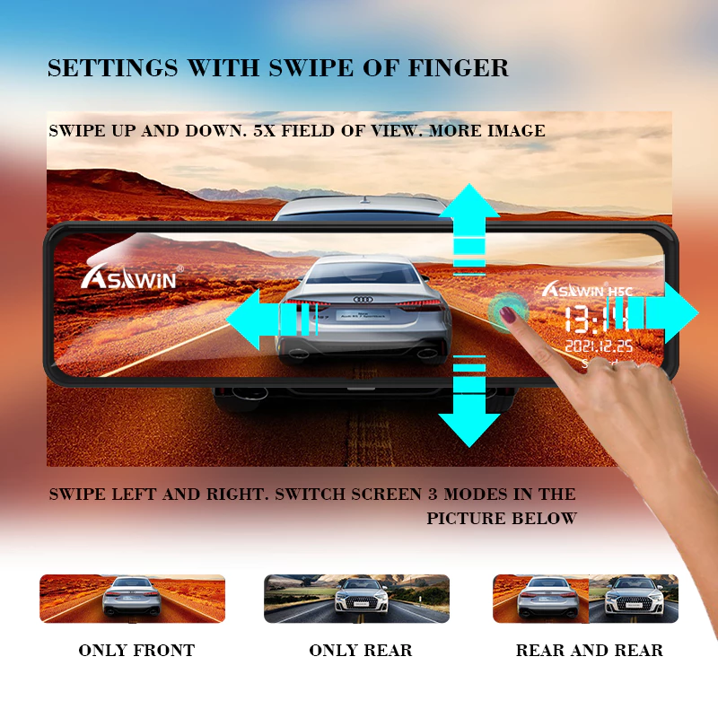 กล้องติดรถยนต์ Dash Cam Wifi รุ่น H9PRO 2