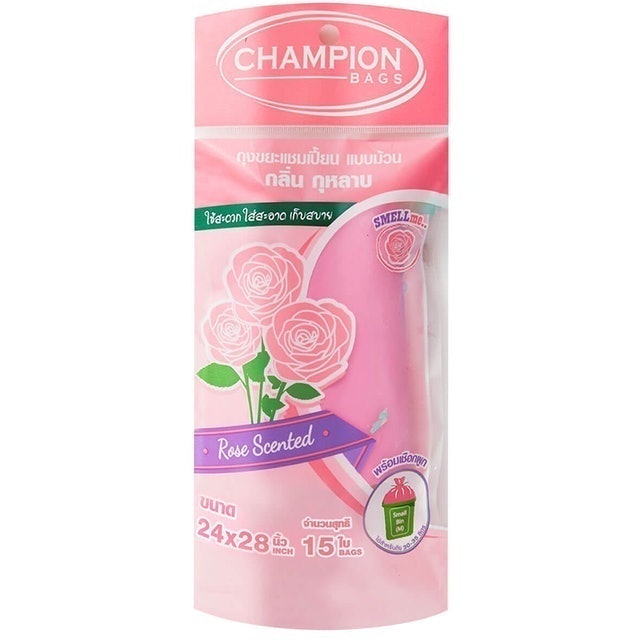 ถุงขยะ CHAMPION แบบม้วน มีกลิ่นหอม 1