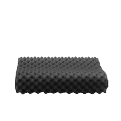 หมอนยางพารา รุ่น Double Slopes Black Charcoal