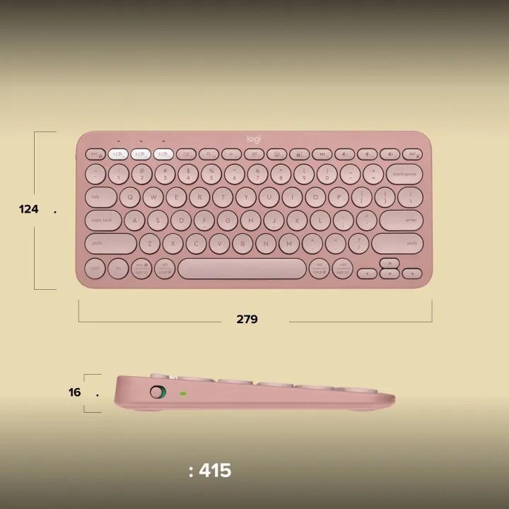 Multi-Device Bluetooth Keyboard คีย์แคปไทย-อังกฤษ 3