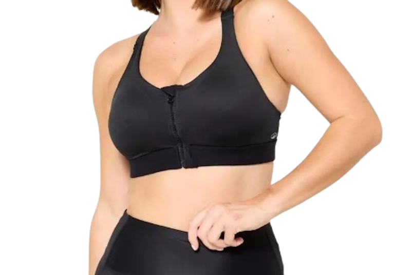 สปอร์ตบรา Women'S High Support Zipped Sports Bra With Cups รุ่น 900 1