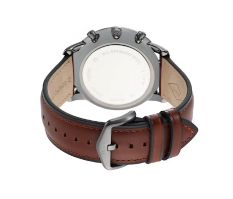Neutra Black Dial Brown Leather Watch 2