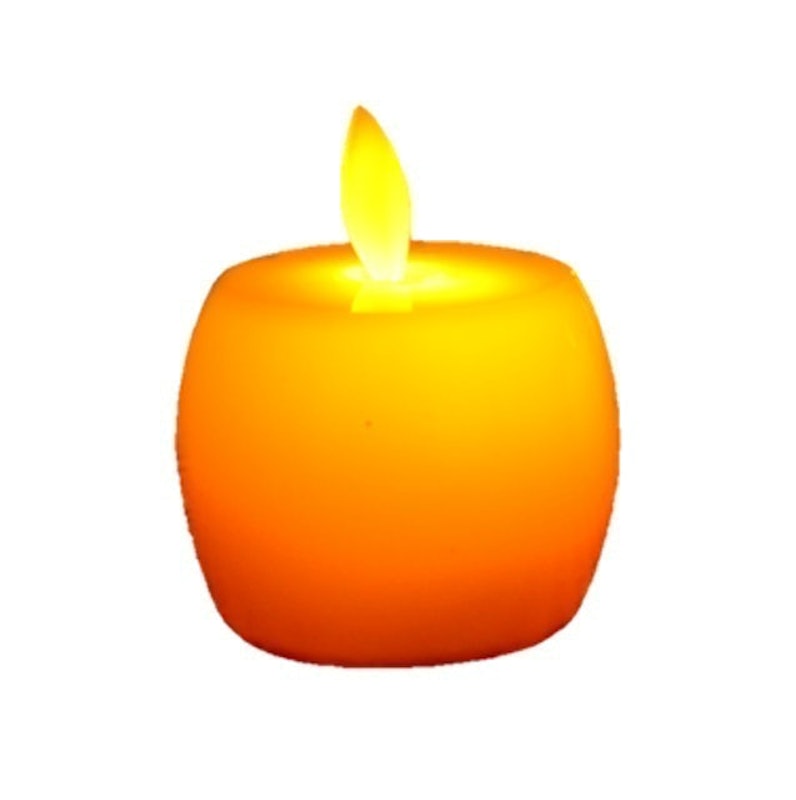 เทียน LED แสงสีส้ม เปลวไฟกะพริบ 1