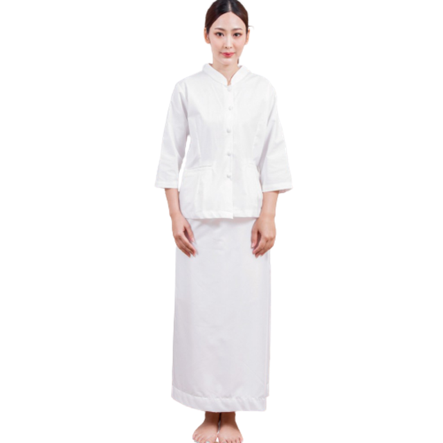 10 อันดับ ชุดปฏิบัติธรรม ปี 2026 รวมชุดสีขาว สีกรัก ใส่สบาย 2