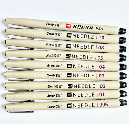 ชุดปากกาตัดเส้น fineliner 9 ขนาด 2