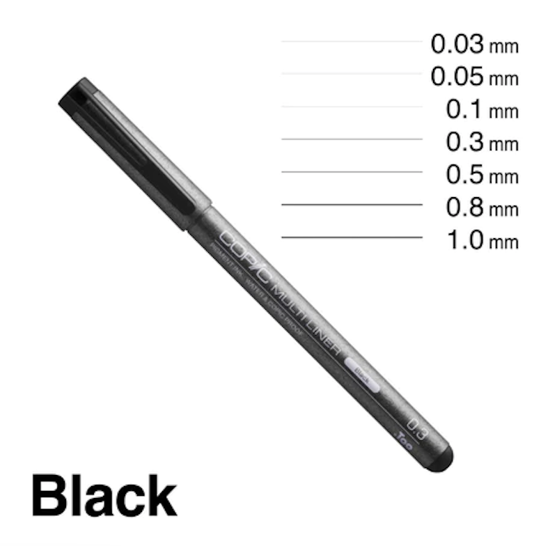 Multiliner ปากกาตัดเส้น 4