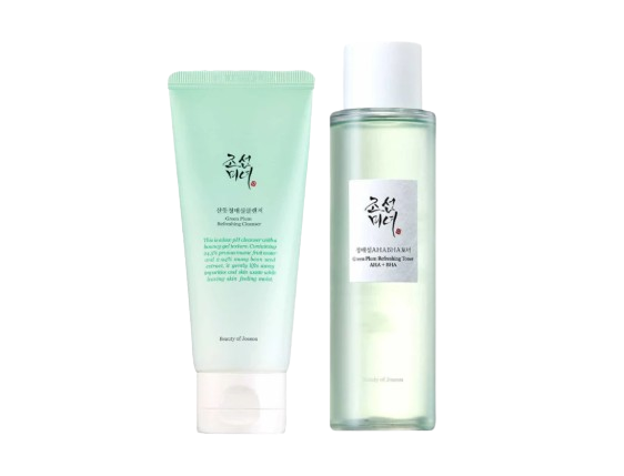 สำหรับผิวมัน หรือเป็นสิวและอุดตันง่าย เลือก Green Plum หรือ Red Bean Series