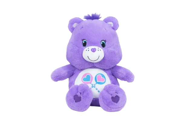 สื่อแทนความเอาใจใส่ การแบ่งปัน เลือก Care Bears สีม่วง
