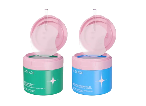 สำหรับดูแลผิวก่อนแต่งหน้า เลือก La Glace Daily Toner Pads