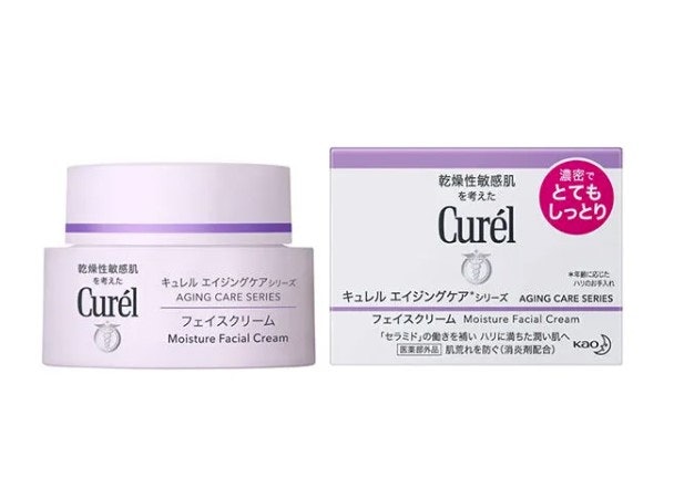 เน้นลดเลือนริ้วรอยเล็ก ๆ ฟื้นฟูผิวให้นุ่มเด้ง เลือก Curel สีม่วง