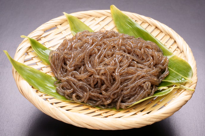 ตรวจสอบการให้พลังงาน และส่วนผสมอื่น ๆ ของเส้นบุก