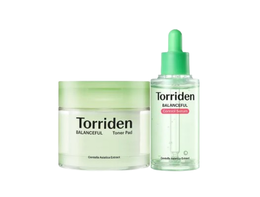 สำหรับผิวมัน ผิวผสม ระคายเคืองง่าย หรือเป็นสิวง่าย เลือกกลุ่ม Torriden สีเขียว