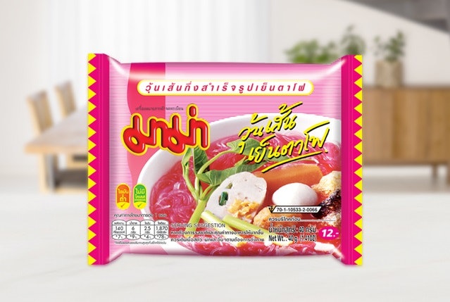 วุ้นเส้นกึ่งสำเร็จรูปประเภทซอง