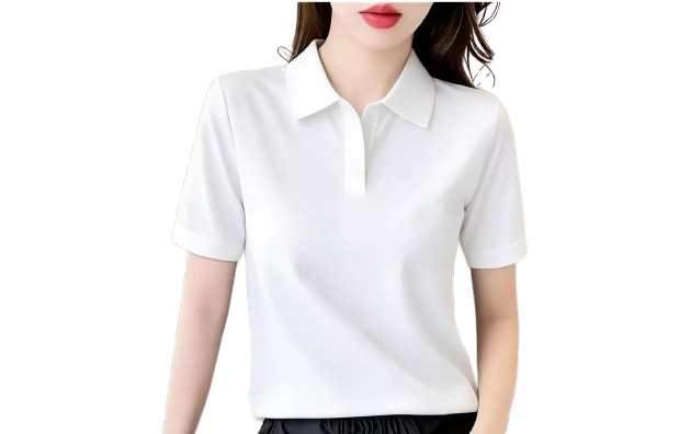 สำหรับผู้หญิง เลือกเสื้อโปโลผู้หญิงที่มีรูปทรงเข้ารูปเล็กน้อย (Tailored Fit)