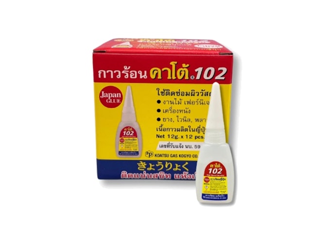 กาวร้อน แห้งเร็ว เหมาะกับการซ่อมจุดเล็ก ๆ เช่น ขอบเปิดหรือรอยแตกเล็ก ๆ