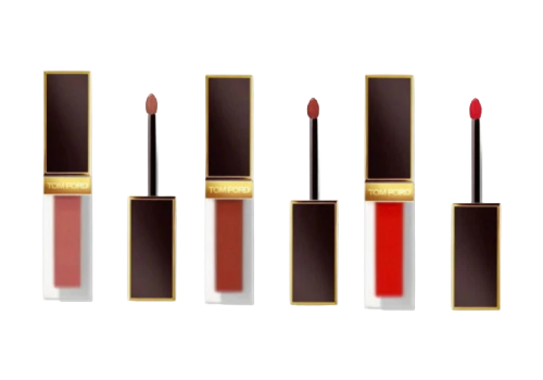 สำหรับสีติดทน เลือกลิปสเตนและทินท์ เช่น ลิป Tom Ford Liquid Lip Luxe Matte