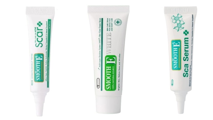 สำหรับปัญหารอยแผลเป็นและรอยสิว เลือก Smooth E Scar/Smooth E Cream