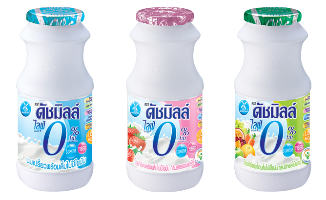 นมเปรี้ยวพร้อมดื่มพาสเจอร์ไรซ์ : แบบขวด