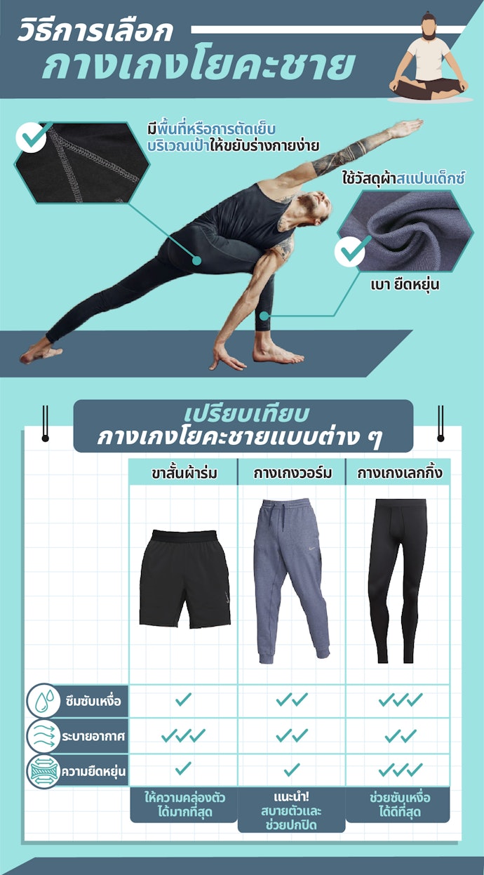 กางเกงโยคะผู้ชาย