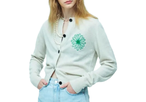 สำหรับใส่ในที่ที่อากาศหนาว เลือกเสื้อสเวตเตอร์หรือคาร์ดิแกน เช่น รุ่น Sweatshirt Flowermardi