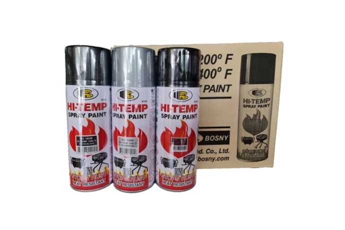สีอะคริลิก (Acrylic Paint) ทนความร้อนระดับปานกลาง 400 - 600°C เหมาะสำหรับท่อไอเสียที่ไม่สัมผัสกับความร้อนโดยตรง
