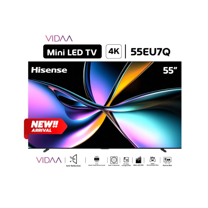 ทีวี Hisense EU Series : เหมาะกับคนที่ต้องการประสิทธิภาพสูงสุด