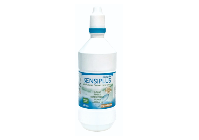น้ำยาสูตร Multipurpose Solution สำหรับทำความสะอาดและแช่เลนส์ในขวดเดียว