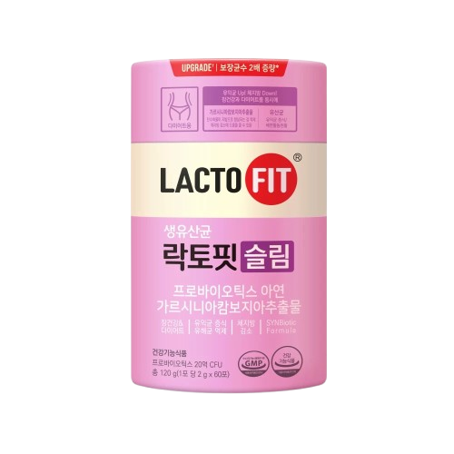 สำหรับผู้ที่ต้องการควบคุมน้ำหนักและไขมัน เลือก Lacto fit Probiotic Slim (สีชมพู) และ Lacto fit Probiotic Diet (สีม่วง)