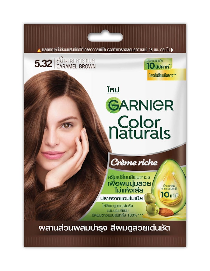 ยาย้อมผมการ์นิเย่สูตร Color Natural Crème Riche