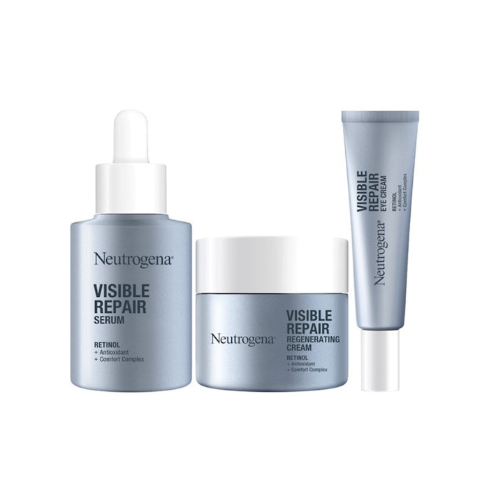 เซรั่ม อายครีม และครีมสูตร Visible Repair ใช้บำรุงผิวที่มีปัญหาริ้วรอย