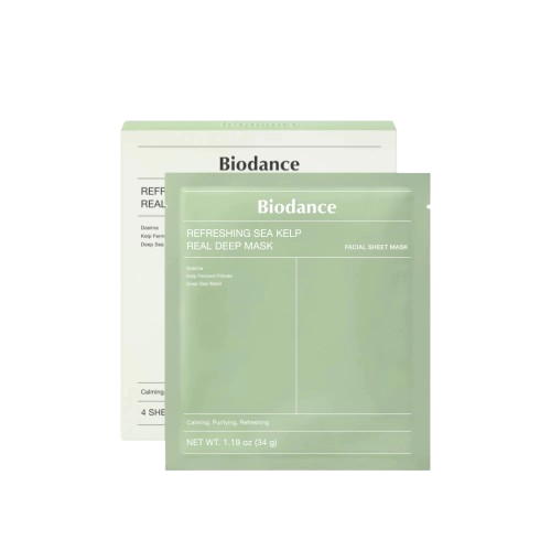 Biodance Refreshing Sea Kelp Real Deep Mask (สีเขียว) เหมาะสำหรับกู้ผิวโทรม