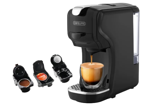 เครื่องชงกาแฟแคปซูล 2 ระบบ (Dual System) สำหรับรองรับแคปซูลได้ 2 ประเภท